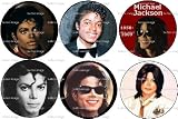Set of 6 Michael Jackson Pinback Buttons Thriller