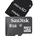 Sandisk microSDHC 8GB SD変換アダプター付属　バルク品
