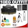Canon 10EG Digital SLR Gadget Bag + Tripod + NB-2LH Battery + Accessory Kit for EOS Rebel XT & XTi