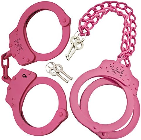 Pink Double Trouble Handcuff and Legcuff Set with Keys