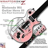 Chrome Drip on Pink Skin by WraptorSkinz TM fits Nintendo Wii Guitar Hero I ....