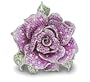 Pink Sapphire, Diamond & Green Garnet Pin 31.58CTW 18K White Gold