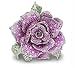 Pink Sapphire, Diamond & Green Garnet Pin 31.58CTW 18K White Gold