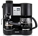 KRUPS XP160 Coffee Maker and Espresso Machine Combination, Black