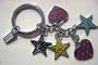 Coach Multi-color Stars and Hearts Keychain/keyfob/keycharm