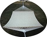Deluxe Extra Large 2 Person Quilted Belt Weave Tan Hammock Bed