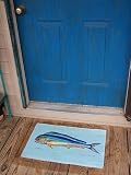 Betsy Drake DM010 Dolphin Fish Door Mat 18x26