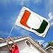 Miami Canes Large White 3x5 College Flag