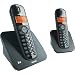 Philips CD1502B/17 DECT Series Dual Expandable Cordless Phones with Digital Answering System