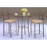 Jazz Bar Table With Glass by 
