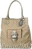 GUESS LOGO WORLD LARGE TOTE HANDBAG BY MARCIANO