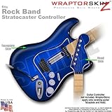 Colorburst Blue WraptorSkinz Skin fits Rock Band Stratocaster Guitar for Nintendo Wii, XBOX 360, PS2