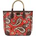 Kate Spade Kashmir Esti Paisley Book Bag Tote Poppy Red
