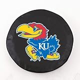 Kansas Jayhawks Black Spare Tire Cover