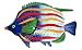 Metal Ocean Garden Art - Tropical Fish