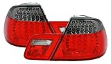 Produkt-Bild: LED R&uuml;ckleuchten Heckleuchten Set, passend f&uuml;r 3er BMW E46 (nur Coupe) Bj. 4/99-3/03, Ausf&uuml;hrung: Klarglas Rot-Schwarz.