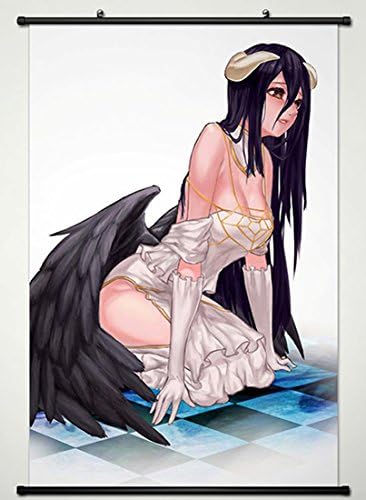 Overlord Wall Scroll Poster Fabric Painting for Anime Albedo 007 L