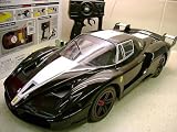 FERRARI STYLE RADIO REMOTE CONTROL CAR 1/10 GIANT POWERFUL FAST BLACK