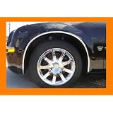 1984-1989 VOLVO 244 CHROME WHEEL WELL MOLDINGS FENDER TRIM KIT 4PC 1985 1986 1987... 