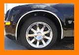1989-1994 PLYMOUTH COLT CHROME WHEEL WELL MOLDINGS FENDER TRIM KIT 4PC 1990 1991 1992 1993 89 90 91 92 93 94