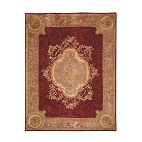 Royal Area Rug, 5-footx8-foot, MAROON DK BEIGE by Home Decorators Collection