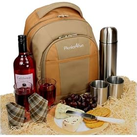 Picnic Backpack for 2 Flask and Mugs Set  FREE DELIVERY