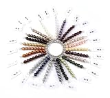 Sample Rings with 28 Glass Pearl Color Choices by Margot Townsend