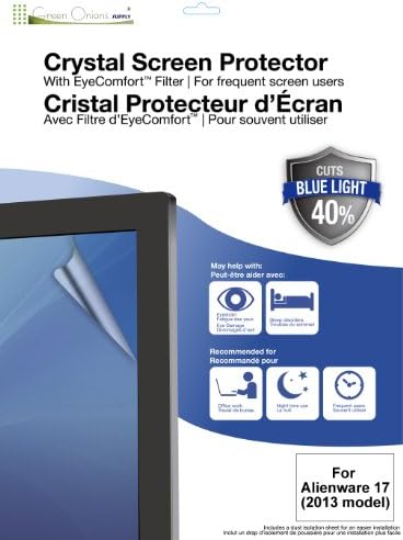 Green Onions Supply EyeComfort Crystal Anti-Fingerprint Screen Protector for Alienware 17-2013