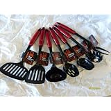 Chef CraftNylon Utensil Kitchen Set of 7 Red by 