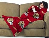 San Francisco 49ers Youth Comfy Throw Blanket with Sleeves