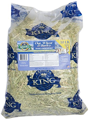 Alfalfa King Double Compressed Oat Wheat and Barley Hay Pet Food, 12 by 18 by 8-Inch