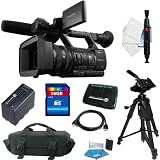Sony HXR-NX5U NXCAM Digital HD Video Camcorder, 3.2 LCD + Genuine Sony NP-F970 Info-Lithium Battery Pack (6600mAh) + 16GB Premium Accessory Kit