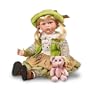 Thea: 18 Inch Porcelain Doll In Vintage-Style Clothing by Ashton Drake