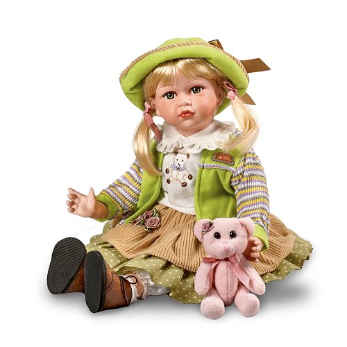 Thea: 18 Inch Porcelain Doll In Vintage-Style Clothing by Ashton Drake