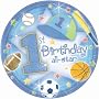 1st Birthday All-Star Dessert Plates (18 count) Child