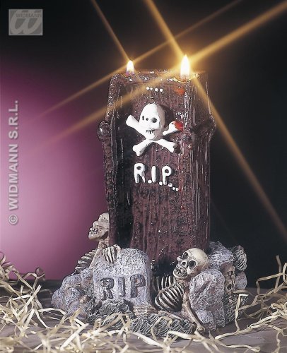 HALLOWEEN KERZE -GRABSTEIN- ***MIT VERWANDLUNG***