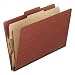 Pendaflex 2157R Pendaflex Pressboard Classification Folders, Legal, 4-Section, Red, 10/Box