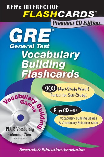 GRE Vocabulary Flashcard Book w/CD-ROM (REA) (Flash Card Books)