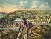 Cincinnati's Price Hill Inclined Planes - Bird's-Eye View, ca. 1880 - 16" x 20" - Fine-Art Gicl??e Photographic Print of an Image from the Library of Congress Collection
