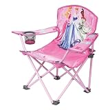 Disney Youth Princess Folding Chair with Armrest and Cup Holder
