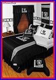 Oakland Raiders 4Pc SL Twin Comforter/Sheets Bed Set