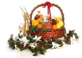 California Christmas Celebration Fruit Citrus Basket