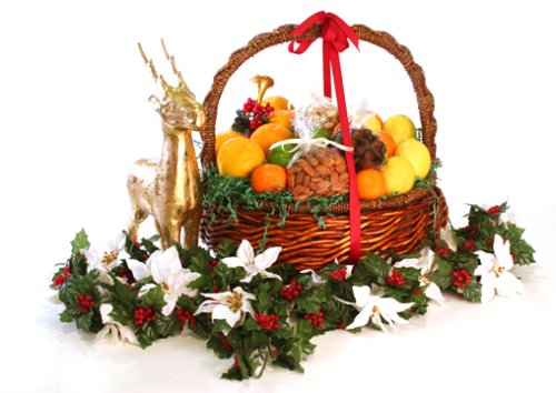 California Christmas Celebration Fruit Citrus Basket by Limoneira Company