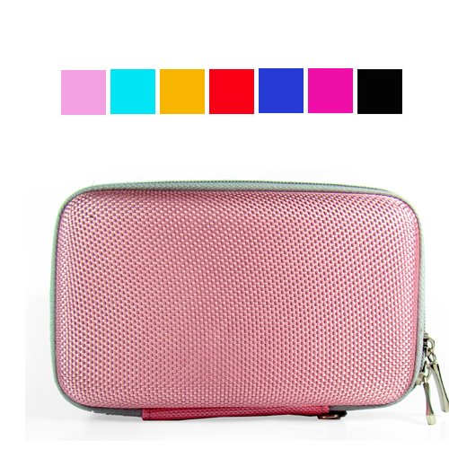 Nylon Cube Carrying Case for Western Digital Hard Disk Drive (Pink)
