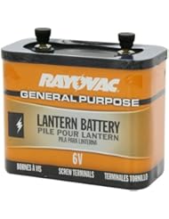 Rayovac 918 Lantern Battery, 6 Volt Screw Terminals, General Purpose