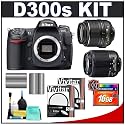 Nikon D300s Digital SLR Camera + 18-55mm VR + 55-200mm Zoom Lens + 16GB Card + (2x) EN-EL3e Battery Packs + (2x) UV Filters + Cameta Bonus Accessory Kit