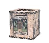 IMAGE OF Rustic Lodge Outhouse Tissue Box Cover Holder