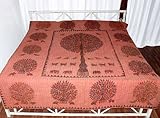Home Decor Rajrang Tree of Life Patch Work Cotton Bed Sheet
