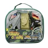 DELUXE 100 PIECE MILITARY ARMY PLAY SET - TANKS PLANES BUNKERS SOLDIERS FLAGS, AND PLAYMAT **SEALED**IMAGE