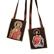 Brown Scapular with Jesus and the Virgin Mary